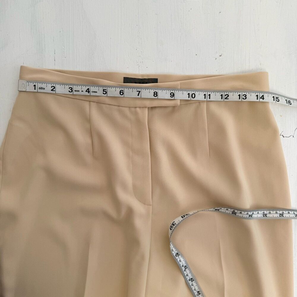 Vintage VN Womens Yellow Dress Pants Size 8 Button Zipper Trousers High Waist - Picture 9 of 12